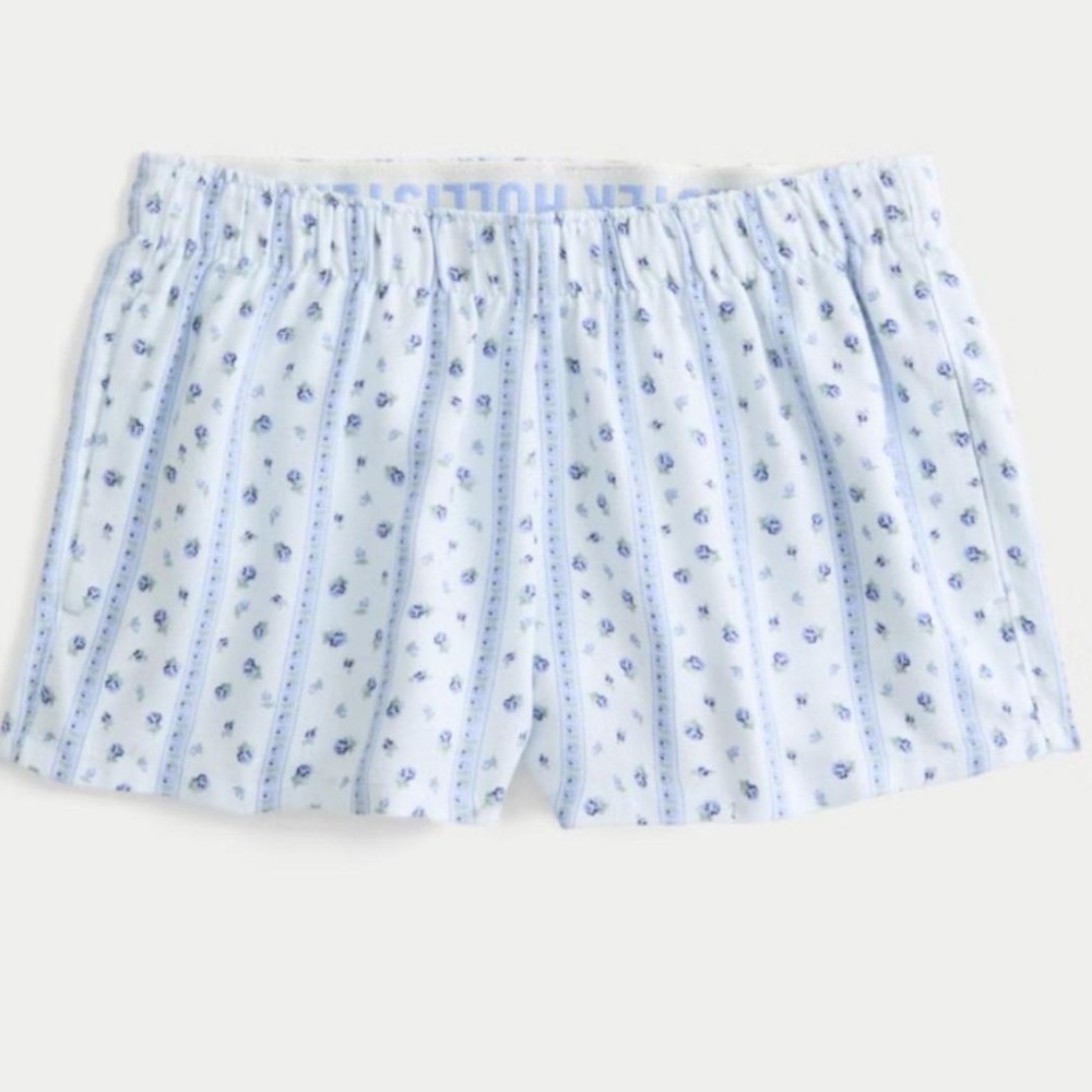 NWT blue hollister sleep short sz small